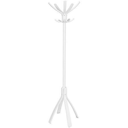 Alba PMCAFEBC, CAFE WOOD COAT STAND, 21.67W X 21.5D X 69.33H, WHITE ABAPMCAFEBC